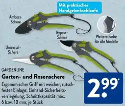 Aldi Süd GARDENLINE Garten- und Rosenschere Angebot