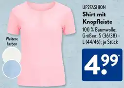 Aldi Süd UP2FASHION Shirt mit Knopfleiste Angebot