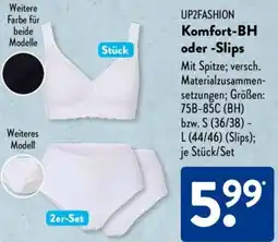 Aldi Süd UP2FASHION Komfort-BH oder Slips Angebot