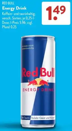 Aldi Süd RED BULL Energy Drink Angebot