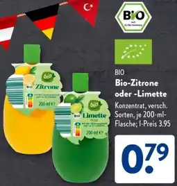 Aldi Süd Bio-Zitrone oder Limette Angebot