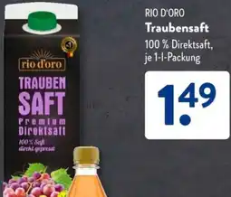 Aldi Süd RIO D'ORO Traubensaft Angebot