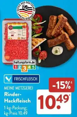 Aldi Süd MEINE METZGEREI Rinder Hackfleisch Angebot