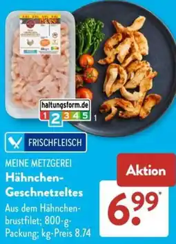 Aldi Süd MEINE METZGEREI Hähnchen Geschnetzeltes Angebot