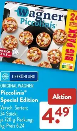 Aldi Süd ORIGINAL WAGNER Piccolinis Special Edition Angebot