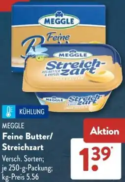 Aldi Süd MEGGLE Feine Butter/ Streichzart Angebot
