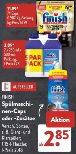 Aldi Süd FINISH Spülmaschinen-Caps oder Zusätze Angebot
