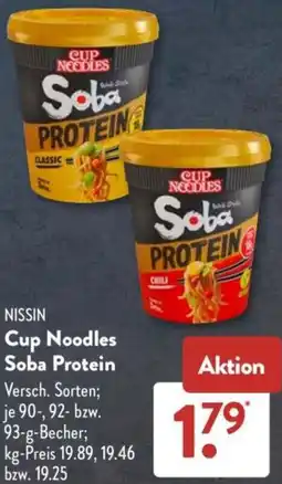 Aldi Süd NISSIN Cup Noodles Soba Protein Angebot