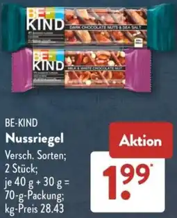 Aldi Süd BE-KIND Nussriegel Angebot