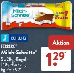 Aldi Süd FERRERO Milch-Schnitte Angebot