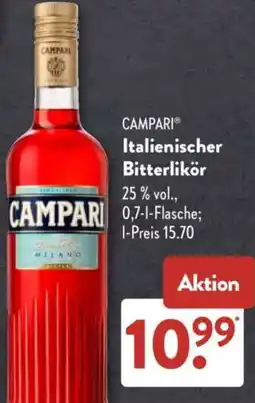 Aldi Süd CAMPARI Italienischer Bitterlikör Angebot