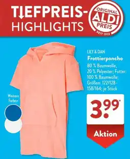 Aldi Süd LILY & DAN Frottierponcho Angebot