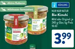 Aldi Süd NUR NUR NATUR Bio-Kimchi Angebot