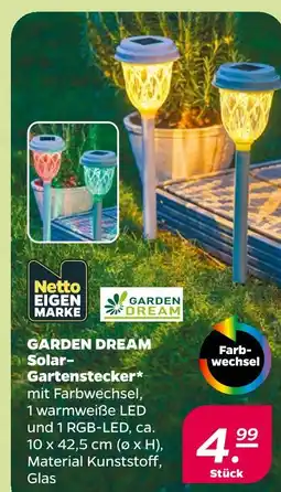 NETTO Netto eigenmarke garden dream solar-gartenstecker Angebot