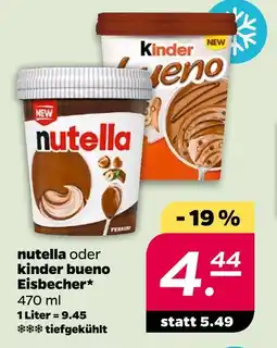 NETTO Ferrero nutella eisbecher Angebot