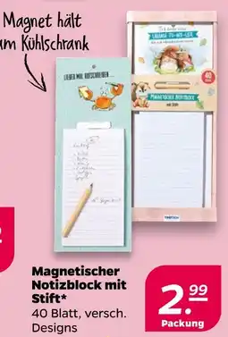 NETTO Magnetischer notizblock mit stift Angebot