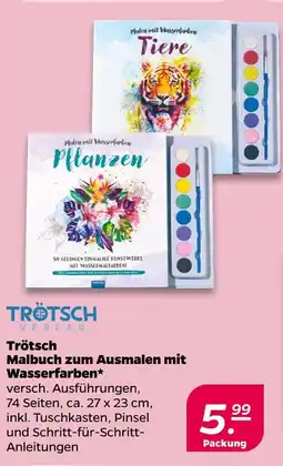 NETTO Trötsch verlag malbuch zum ausmalen mit wasserfarben Angebot