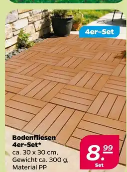 Netto Bodenfliesen 4er-set Angebot
