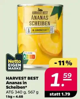 NETTO Harvest best ananas in scheiben Angebot