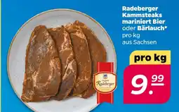 NETTO Radeberger kammsteaks mariniert bier oder bärlauch Angebot
