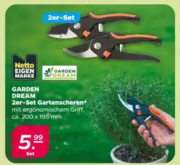 NETTO Netto eigenmarke garden dream 2er-set gartenscheren Angebot