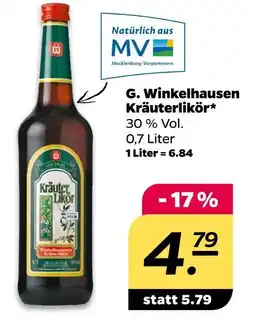 NETTO G. winkelhausen kräuterlikör Angebot