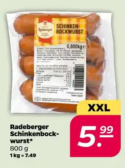 NETTO Radeberger schinkenbockwurst Angebot
