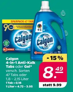 NETTO Calgon 4-in-1 anti-kalk tabs oder gel Angebot