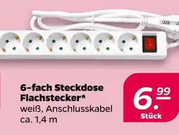 NETTO 6-fach steckdose flachstecker Angebot
