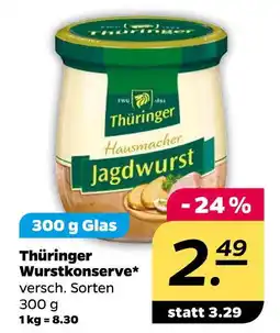 NETTO Thüringer wurstkonserve Angebot