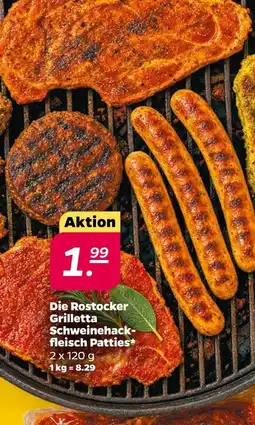 NETTO Die rostocker grilletta schweinehackfleisch patties Angebot