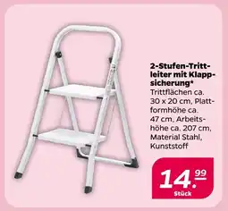 NETTO 2-stufen-trittleiter mit klappsicherung Angebot