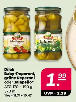 NETTO Dilek baby-peperoni, grüne peperoni oder jalapeño Angebot