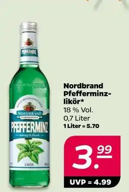NETTO Nordbrand pfefferminzlikör Angebot