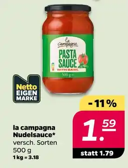 NETTO La campagna nudelsauce Angebot