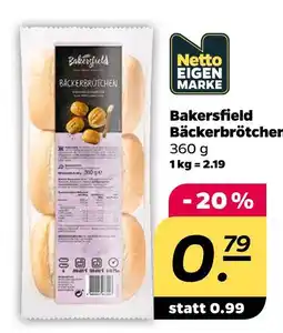 NETTO Netto eigenmarke bakersfield bäckerbrötchen Angebot