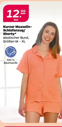 NETTO Kurzer musselin-schlafanzug/shorty Angebot
