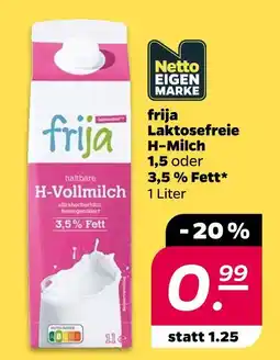 NETTO Frija laktosefreie h-milch Angebot