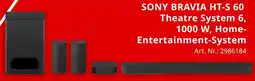 MediaMarkt SONY BRAVIA HT-S 60 Theatre System 6, 1000 W, Home Entertainment-System Angebot