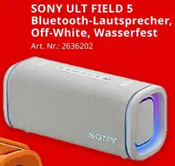 MediaMarkt SONY ULT FIELD 5 Bluetooth-Lautsprecher, Off-White, Wasserfest Angebot