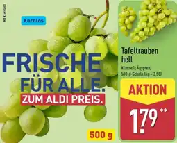 Aldi Nord Tafeltrauben hell Angebot