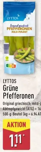 Aldi Nord LYTTOS Grüne Pfefferonen Angebot
