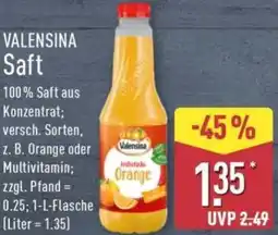Aldi Nord VALENSINA Saft Angebot