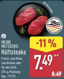 Aldi Nord MEINE METZGEREI Hüftsteaks Angebot