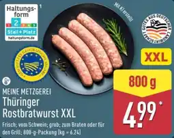 Aldi Nord MEINE METZGEREI Thüringer Rostbratwurst XXL Angebot