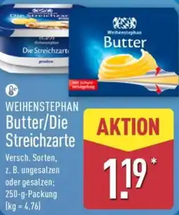 Aldi Nord WEIHENSTEPHAN Butter/Die Streichzarte Angebot