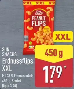 Aldi Nord SUN SNACKS Erdnussflips XXL Angebot