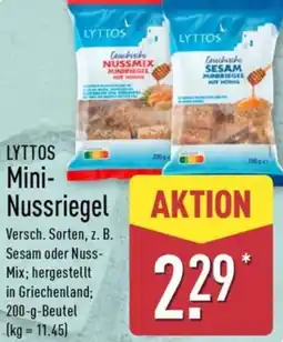 Aldi Nord LYTTOS Mini Nussriegel Angebot