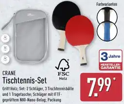 Aldi Nord CRANE Tischtennis-Set Angebot