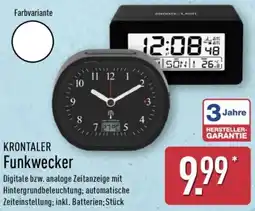 Aldi Nord KRONTALER Funkwecker Angebot